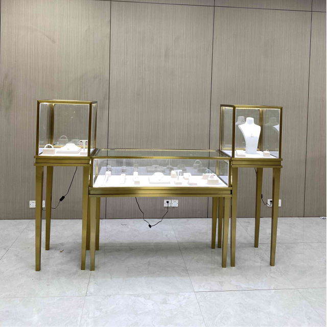 خزانة عرض زجاجية قابلة للقفل