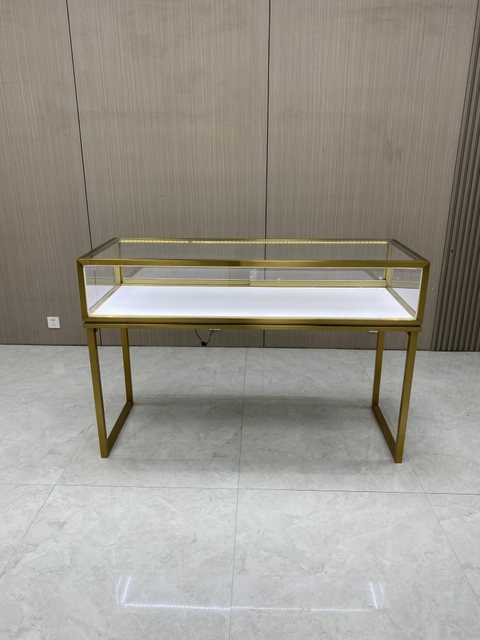 خزانة عرض مجوهرات التيتانيوم على شكل حرف U.