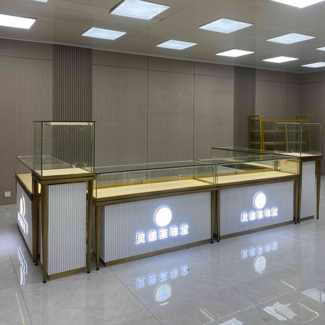 خزانة عرض مجوهرات زجاجية مخصصة