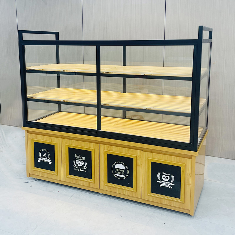 خزانة عرض الخبز البني