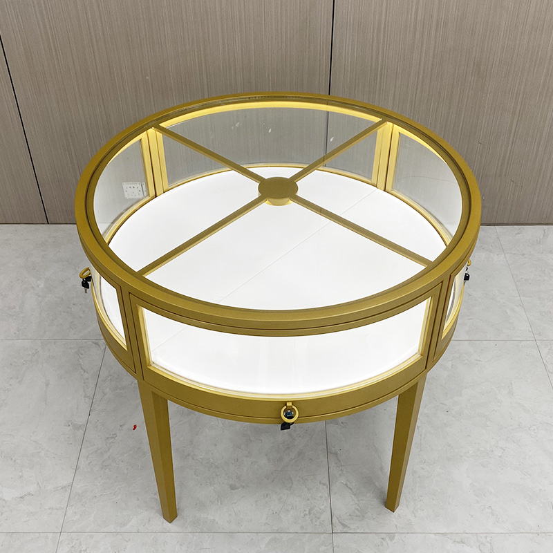 خزانة عرض المجوهرات المستديرة